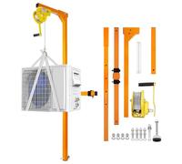 High-Performance Air Conditioner Lift Device - 400 lb Crane Mount for Outdoor AC Installation - 50 ft Hand Winch for Effortless Setup & Secure Support