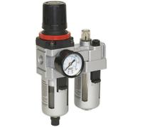 High-Performance Air Supply Filter Regulator Lubricator With 3/8" Bsp Inlet - 55 Cfm Max Airflow
