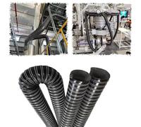 High-Performance Automotive Silicone Air Duct Hose - Flexible Brake Cooling Intake Ducting, Available in 2.5", 3", 4", 5", 6" Sizes, Lengths from 3.3ft to 32.8ft, Black Cooling Solution