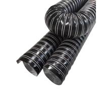High-Performance Black Silicone Air Duct Hose, Flexible 3m Cooling Ducting for Automotive Brake Exhaust, Garage & Dryer Air Systems (115mm)