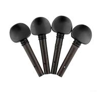 High performance Black Violin Tuning Pegs 4PCS, Size 4/4 3/4 1/2 1/4 1/8 (3/4)