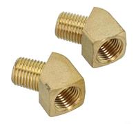 High Performance Brass Pipe Fittings Set of Two, for Connecting Pipes at a Convenient Angle