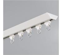 High-Performance Curt Track 3x1m (9.8ft) Sliding Drapery Rail for Home Bedroom Window Bathroom Office Includes Rollers & Hooks Color: B