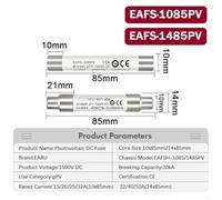 High Performance DC Fuses Designed to Handle Low Surge Currents in PV Systems (1485 Fuse-50A)