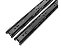 High-Performance Der Slides, 3-Fold Extendable, Side-Mount, Ideal and Office Fur, 35cm/14in Roller Rails