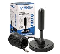 High-performance DVB-T2 Antenna / Solid aluminium core for maximum signal strength / DVB-T2 & DVBT-HD / digital ready / AVK25 Plus / Magnetic base & 5m cable / for all DVB-T devices
