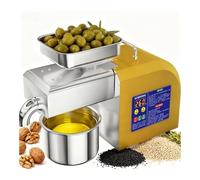 High Performance Electric Oil Press in hot and Cold: 1100 w Automatic Oil Extractor with Pure Copper Motor. 20% More Power. typeb