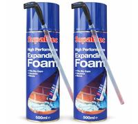 High Performance Expanding Foam 500ml (Pack of 2) | Multi-Purpose Insulation & Gap Filler | Expands to Fill Cracks, Cavities & Gaps | Interior & Exterior Use
