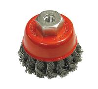 Faithfull WBT65MF Wire Cup Brush Twist Knot 65 x M10 x 1.25/0.50mm