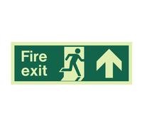 High Performance Fire Exit Ahead Sign - 300mm x 100mm - FireShield