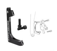 High Performance Flat Mount to Post Mount Disc Brake Adapter Aluminum Alloy, Lightweight Design for Road Bikes (front 140MM)