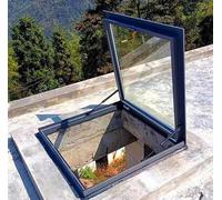High-Performance Flat Roof Access Hatch 80-Degree Opening for Skylights and Maintenance Ideal for Residential and Commercial Use Weatherproof Seal