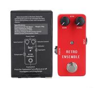 High Performance Guitar Effect Pedal with Wah and Distortion, Including Delay, Reverb, and Compressor Features (RS05 Red)