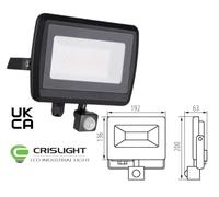 High-Performance Kanlux 50W LED Floodlight for Outdoor Safety IP44, 4000K