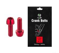 High Performance M6*18mm Bicycle Crank Screws Reliable Crankset Fixing Bolts For Every Ride(red)