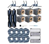High Performance Maintenance Kit for Eufy X10 Pro for omni Robot: Roller Brushes, Washable Filters, Mop Cloths, Side Brushes & Dust Bags Included