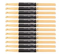 High-Performance Maple Drumsticks with Teardrop Tips for Versatile Play | 5A Wood Sticks for Snare & Practice Drums | 12 Pairs