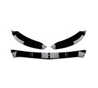 High-Performance Matte Black ABS Front Bumper Lip Spoiler Compatible for Benz C-Class W205 C180/C200/C260 AMG 2015-2018 - Aerodynamic Splitter & Guard Body Kit(Gloss Black)