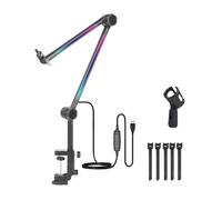 High Performance Microphone Stand Boom Arm Desktop Microphone Stand for Most MIC Easy Installation Microphone Boom Arm with Lightweight Adjustable Boom Arm