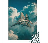 High-Performance Military Jet Aircraft Jigsaw Puzzles Puzzle for Adults Kids. 1000 Pieces Whimsical Challenge Toy Educational Game Home Decoration for Educational Games Gifts 38x26cm/1000pcs