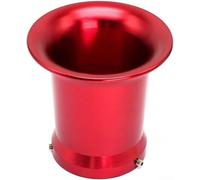 High Performance Motorcycle Air Filter Cup Bell Mouth For Pwk30 Pe28 Carburetor Systems Made From Cnc Aluminum Alloy 55mm X 75mm Size Comes In Black Red Gold Silver For Optimal Air Intake Flow(Red)