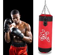 High -performance of Empty Punching Sand Bags with a Robust Metal Chain, Firm Seams and Wear Resistant Material, for the Absorption of Effects and the Structure of Strength, Ideal for Martial Arts