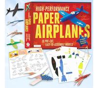High-Performance Paper Airplanes Kit: Record-Breaking Planes That Look Great and Are Amazing to Fly!: 10 Pre-cut, Easy-to-Assemble Models: Kit with ... Launcher: Great for Kids and Parents!