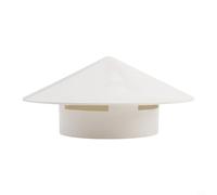 High Performance PVC Rain Cap for Ventilation Ducts Round Hood Compatible with 75 160mm Pipes to Prevent Water Damage (110mm)