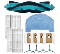 High Performance Replacement Set for TESLA For RoboStar iQ400 Plus Includes Brushes, Filters, Mop Cloths, and Dust Bags (A)