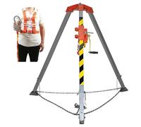 High-Performance Rescue Tripod with Self-Locking Winch - Essential Emergency Equipment for Shafts Tunnels & Confined Spaces - Durable Reliable Rescue Device