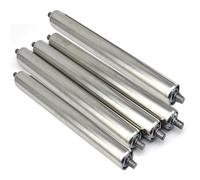 High-Performance Roller Set - 5 Industrial Transfer Wheels 50x38x25mm Steel Bearings for Woodworking Smooth Operation (Diameter 50mm Length 650mm)