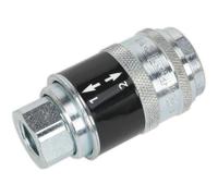 High-Performance Safety Coupling - Female 1/4" Bsp With Self Venting And 2-Stage Release System