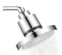 High-Performance Shower Filter Head - Silver Showerhead for Hard Water - Built-in Filter for Soft Clean Water - Ideal for Home Spa & Relaxation