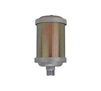High performance silencer, aluminium, perforated sheet steel galvanised, G 1/2, working pressure 0-10 bar, operating temp. -10 °C ~ 70 °C