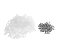High Performance Silicon Fastening Clips Kit with 50 Clips and 10mm Robust Securing Hardware for Versatile Applications