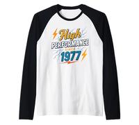 High Performance Since 1977 - Full of power Vintage 1977 Raglan Baseball Tee