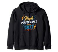 High Performance Since 1977 - Full of power Vintage 1977 Zip Hoodie