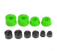 High Performance Skateboard Truck Upgrade Kit, PU Bushings, Pivot Cups, Shock Absorber (green)
