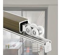 High Performance Sliding Door Kit Adjustable Length Barn Door Hardware for 4 6 8 12 Doors Closet Door Track with 6 Wheels 13ft 4.0m Overcoming Track