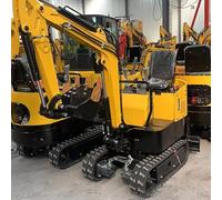 High Performance Small Mini Excavator Compact Digger with Extended Arm Mini Excavating Machine for Pond Digging Fence Installation Land Leveling