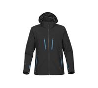 Stormtech Mens Patrol Softshell L Black/Electric Blue