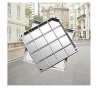 High-Performance Stainless Steel Manhole Cover Embedded Inspection Lid Flush Design Easy Installation Handhole Access 5cm Depth 70x70cm (27.5x27.5in)