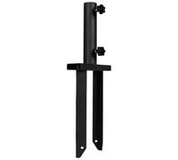 High Performance Torches & Poles - Metal Flag Door | Heavy Metal Ground Spike with Button | Garden Level with Reusable Button Holder | Sturdy fo