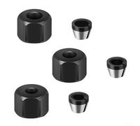 High Performance Trimmer Collet Chuck Set for Chuck Conversion, 6pcs, 14inch, 6mm & 8mm
