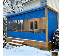 High-Performance Waterproof Vinyl Tarps - Clear Outdoor Curtains for Patios Car Washes & Industrial Use (1.5x3m) - Durable Weather-Resistant & Versatile Outdoor Protection