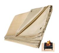 High Performance Welding Blanket, Fiberglass Welding Blanket | Insulation Fireproof High Performance Welding Blanket | Fire Protection Tool with Sturdy Metal Loop for Use as BBQ Insulation Blanket
