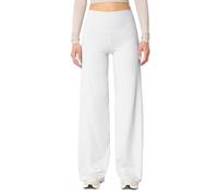 High Performance Yoga Pants for Women Athletic High Waist Leggings Versatile Workout Trousers for Yoga and Fitness (White, L)