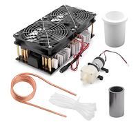 High-Performance ZVS Induction Heating Board 12-48V 2500W with IRFP260 Transistors, Cooling Fans, Copper Pillars, and Water for Efficient Heating Applications