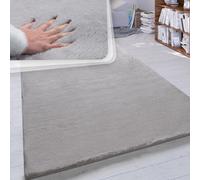 High-Pile Rug Living Room Faux Fur Super Soft Faux Rabbit Fur In Grey