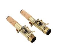 High Pitch Antique Style Saxophone Neck - Straight & Curved Neck Tube Set for Saxophones, Premium Quality, for Musicians and Collectors (Greenish Blue Antique)